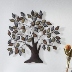 Декоративное настенное украшение "Дерево" металл, 72х70 см